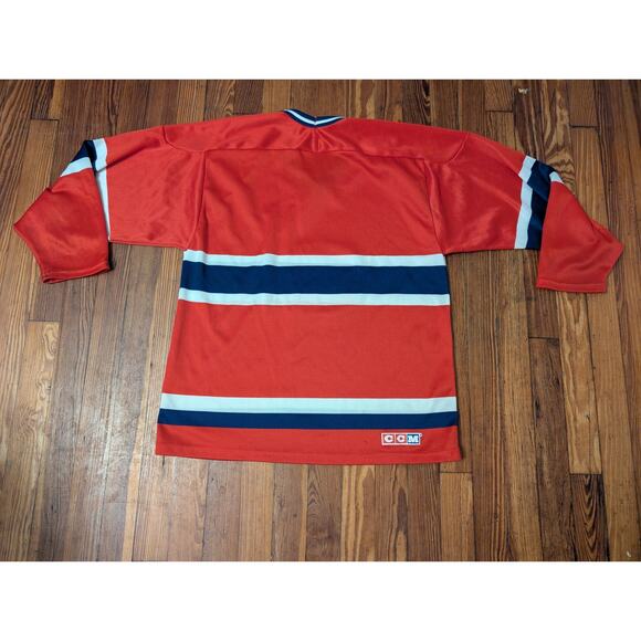 CCM Montreal Canadians Maska Red VTG Jersey Size L/XL - Picture 2 of 6